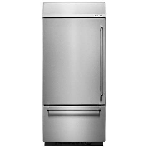 36 wide stainless steel bottom freezer cabinet depth refrigerator|36 inch wide refrigerator bottom freezer.